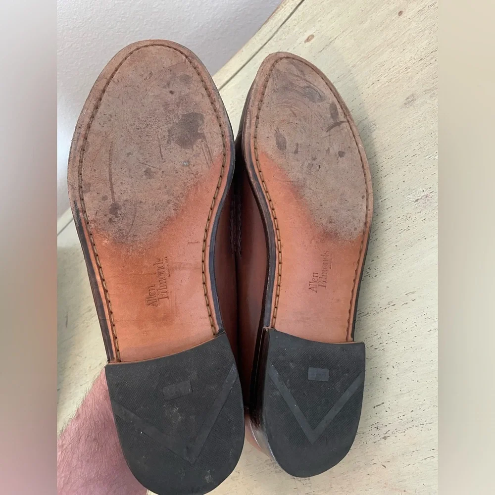 Allen Edmonds Made in USA Maxfield‎ Tasseled Leather Loafer in Brown 12 D $275